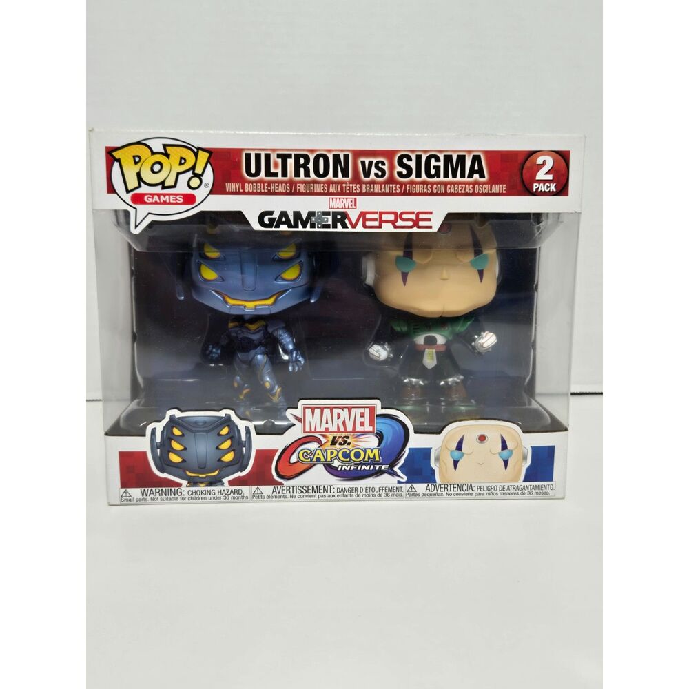 Funko Pop Games Marvel Gamerverse Ultron vs Sigma 2 Pack | Rare Utron Error Box